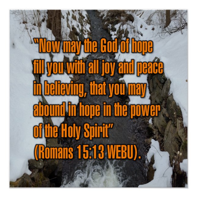 Romans 15:13 WEBU Poster (Front)