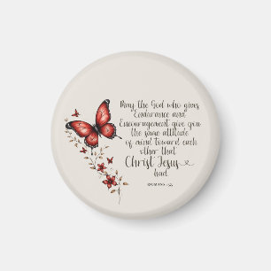 Romans 15:5 Bible Verse Image Magnet