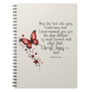 Romans 15:5 Bible Verse Image Notebook