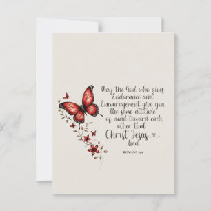 Romans 15:5 Bible Verse Image Postcard