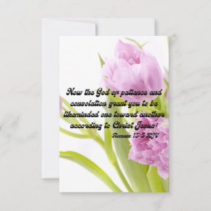 Romans 15:5 KJV Bible Scripture Pic Greeting Card
