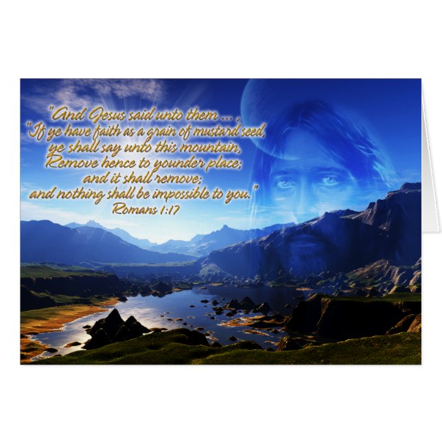 Romans 1:17 Card (Front Horizontal)
