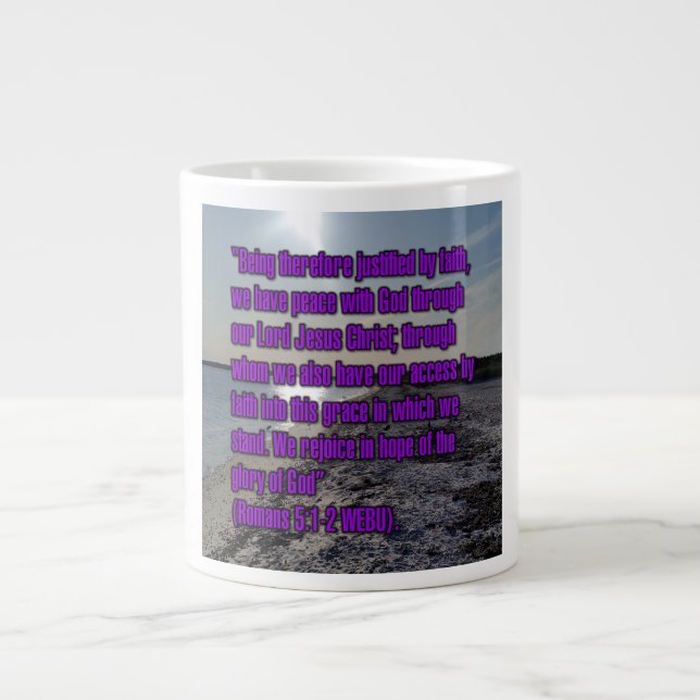 Romans 5:1-2 WEBU Mug (Front)