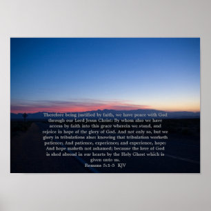 Romans 5:1-5 poster