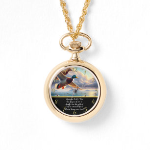 Romans 6:23 Christian Faith cross with ducks   Watch