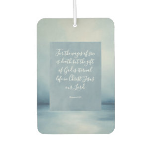 Romans 6:23 Customisable Bible Verse Car Air Freshener