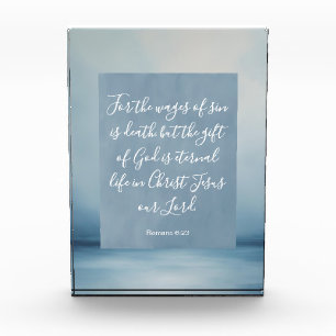 Romans 6:23 Customisable Bible Verse Photo Block