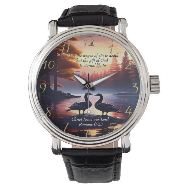  Romans 6:23 God so loved   Watch (Front)