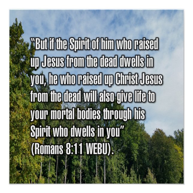 Romans 8:11 WEBU Poster (Front)
