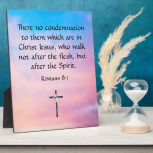 Romans 8:1  plaque