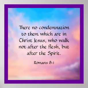 Romans 8:1 poster
