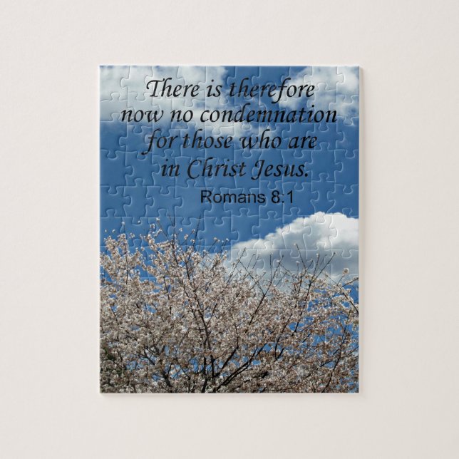 Romans 8:1 There is therefore now no condemnation Jigsaw Puzzle (Vertical)