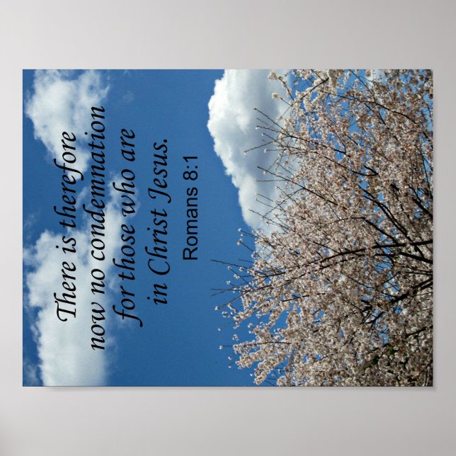Romans 8:1 There is therefore now no condemnation Poster (Front)