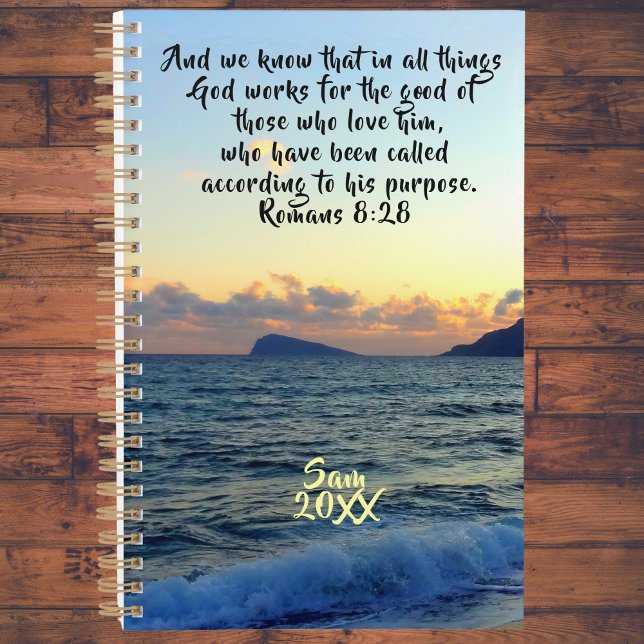 Romans 8:28 Beach Sunset Custom Christian Planner (Creator Uploaded)