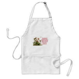 Romans 8:28 Bee Motif Standard Apron