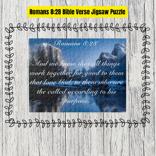 Romans 8:28 Bible Verse  Jigsaw Puzzle