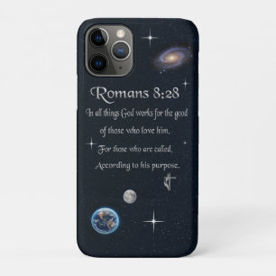 Romans 8:28 Christian Bible verse Case-Mate iPhone Case