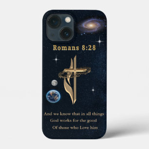 Romans 8:28 Christian  iPhone 13 Mini Case
