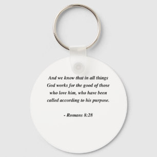 ROMANS 8:28 KEY RING