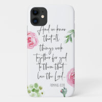 Romans 8:28 KJV iPhone 11 case
