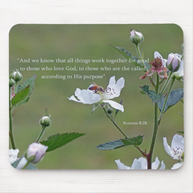 Romans 8:28 mouse pad (Front)