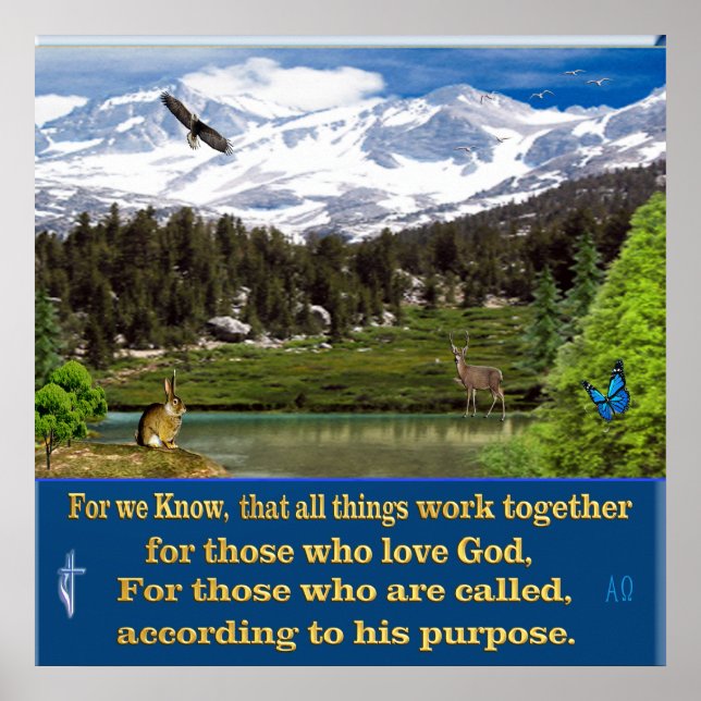 Romans 8:28 poster (Front)