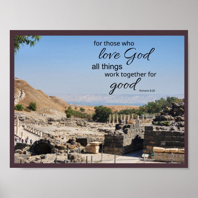 Romans 8:28 Poster (Front)