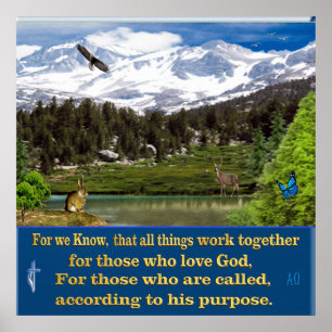 Romans 8:28  scripture poster