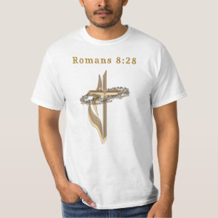 Romans 8:28 t-shirts