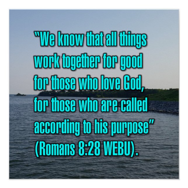 Romans 8:28 WEBU Poster (Front)