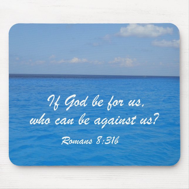 Romans 8:31b mouse pad (Front)