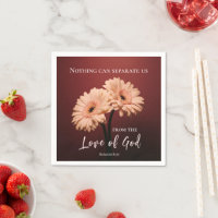 Romans 8 39 Love of God Bible Verse Pink Brown 