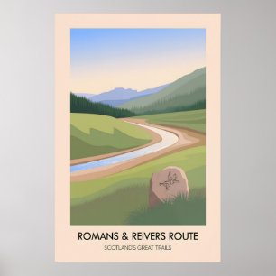 Romans and Reivers Route Scotlands Great Trails Poster