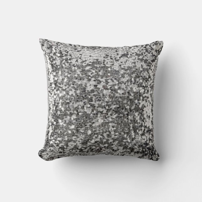 RomanSequinn Silver Cushion (Front)