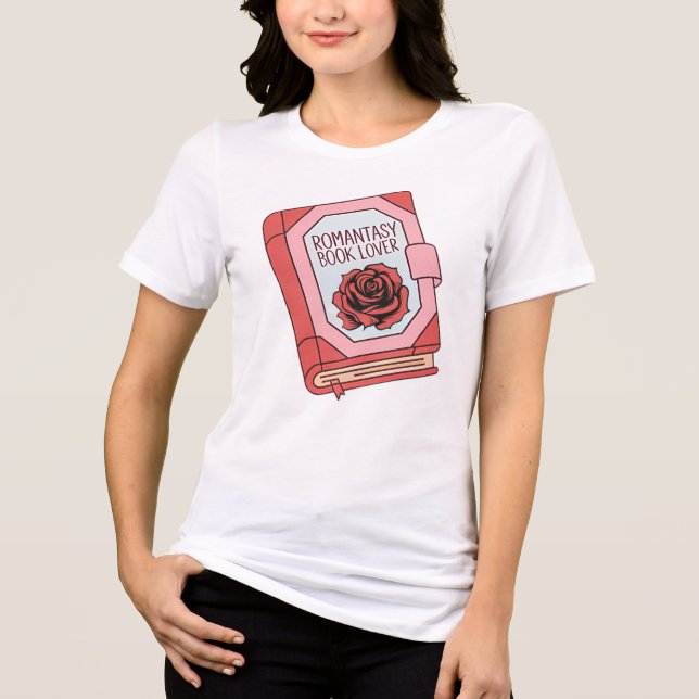 Romantasy Book Lover Reader Tri-Blend Shirt (Front)