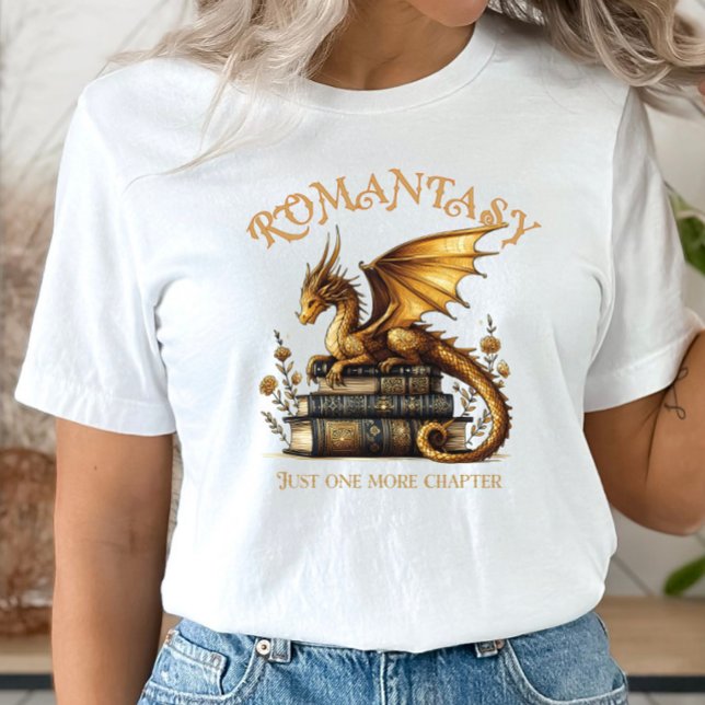 Romantasy Dragon Books Just one more chapter T-Shirt (Creator Uploaded)