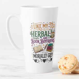 Romantasy Girlie Morally Grey Book Boyfriend Latte Mug