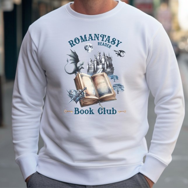 Romantasy Reader Dragon Book Club Castle Sweatshirt (Creator Uploaded)