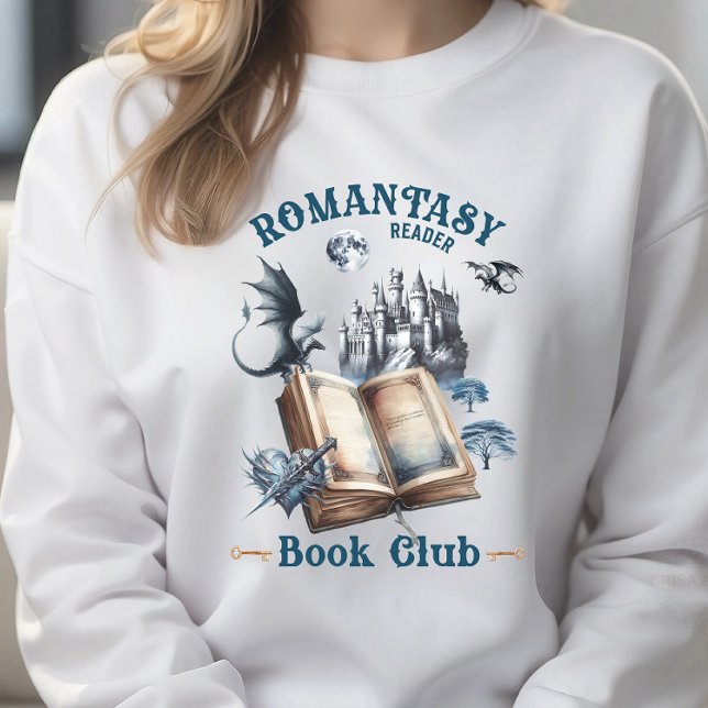 Romantasy Reader Dragon Book Club Castle Sweatshirt (Creator Uploaded)