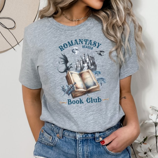 Romantasy Reader Dragon Book Club Castle Tri-Blend Shirt (Creator Uploaded)