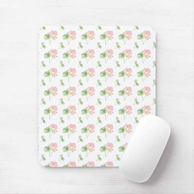 Romantic Сute lotus flowers  Mouse Pad (With Mouse)