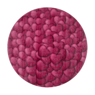 Romantic 3D Red Hearts Pattern-32322 Cutting Board