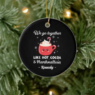 Romantic and Funny Christmas Ceramic Tree Decoration