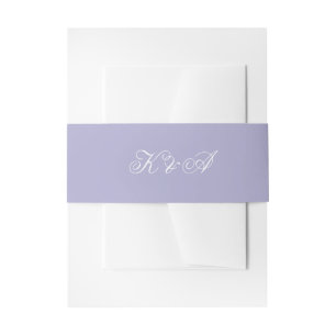 Romantic Anemones Invitation Belly Band