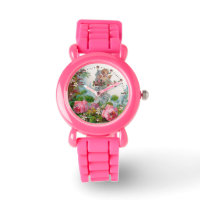 ROMANTIC ANGEL GATHERING PINK ROSES AND FLOWERS