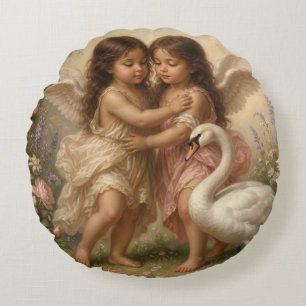 romantic angel throw pillow nursery decor