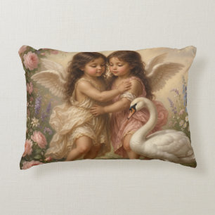 romantic angel throw pillow nursery decor