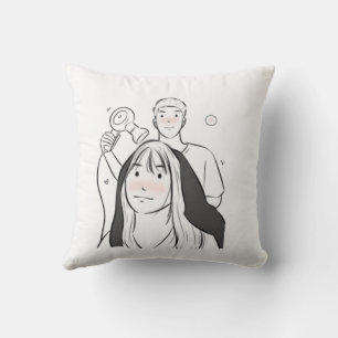 Romantic Anime Couple Pillow – Cute Love Gift