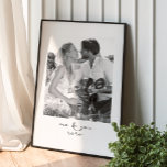 Romantic Anniversary Personalised Message Photo Poster<br><div class="desc">Capture the essence of everlasting love with our romantic anniversary personalised message photo poster. This custom family portrait print is not just a gift; it's a timeless declaration of affection, perfect for any occasion, from anniversaries and housewarmings to weddings and beyond. As a husband's heartfelt anniversary gift or a wife's...</div>