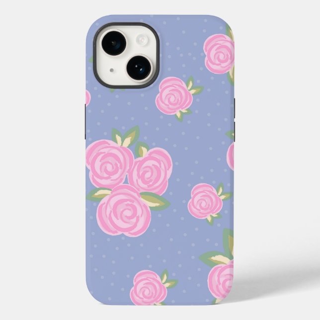 Romantic Antique Rose Design Case-Mate iPhone Case (Back)